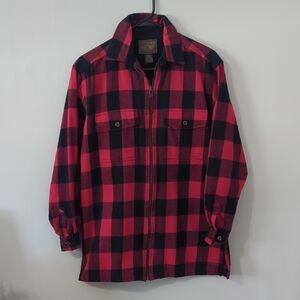 St. Johns Bay Buffalo Plaid Flannel Jacket Women's Size Small